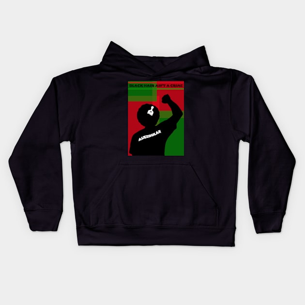 ALKEBULAN - BLACK HAIR AIN'T A CRIME v2 Kids Hoodie by DodgertonSkillhause